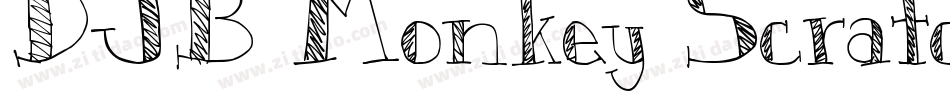 DJB Monkey Scratches字体转换